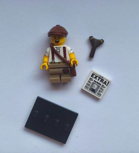 Lego 71037 minifigúrka newspaper kid,