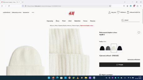 Zimné čiapky, súprava šál + čiapka, h&m