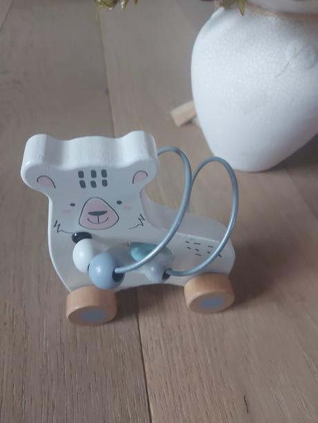 Drevený labyrint- macko,