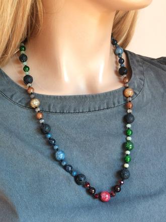 Bijou brigitte - náhrdelník s lávovými kamienkami, bijou brigitte