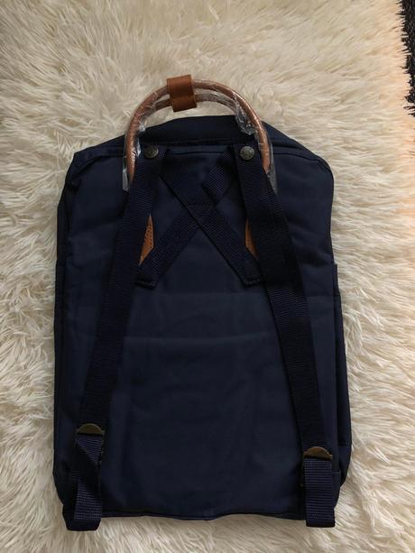 Batoh fjällräven kanken modrý s hnedými prvkami, fjällräven