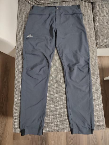 Salomon l - šedé dlhé nohavice, salomon,l