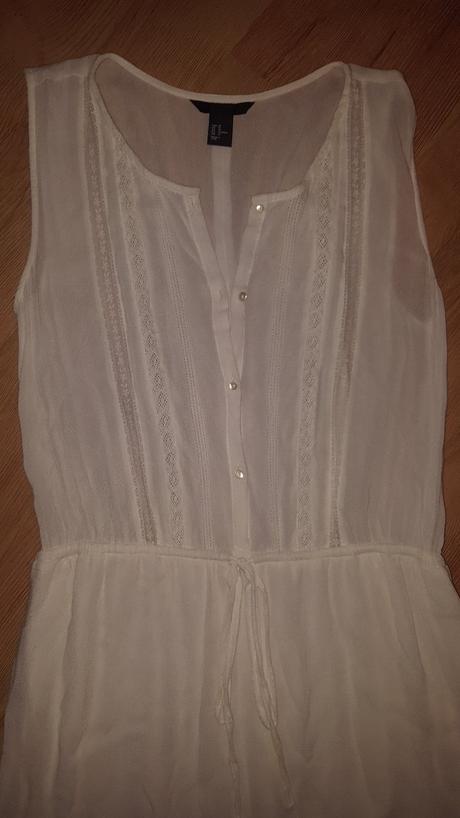 Biele folkové šaty, 40, h&m,40