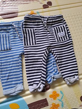 Tepláky 74cm, 2ks + gratis, 74