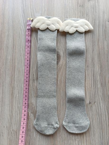 Dievčenské podkolienky s krídlami - 2 veľkosti, 