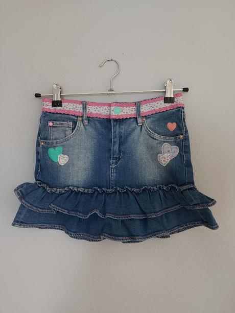 H&m rifľová sukňa 128 ako nová, h&m,128