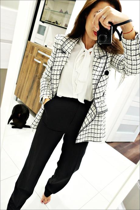 Čierne biznis nohavice, h&m,xs