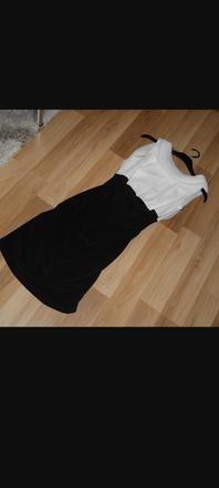 Čierno biele šaty s/36, s