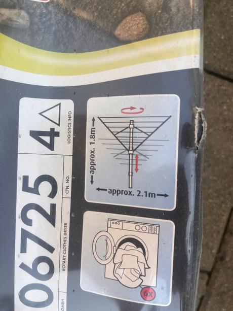 Sušiak na bielizeň, rotačný, 