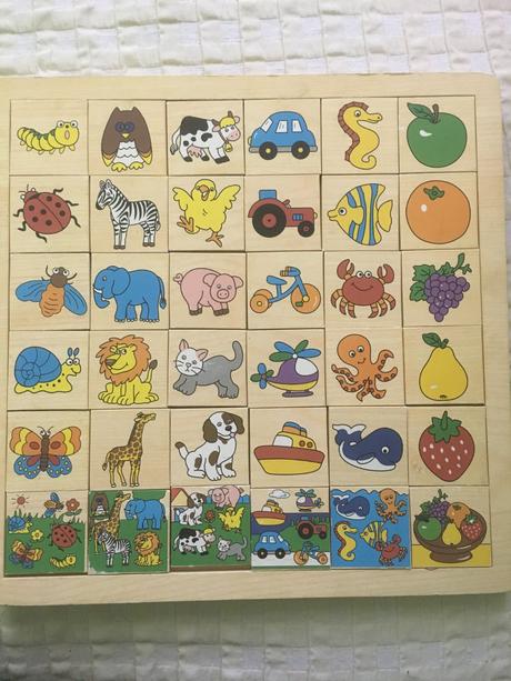 Drevene puzzle vkladacka,