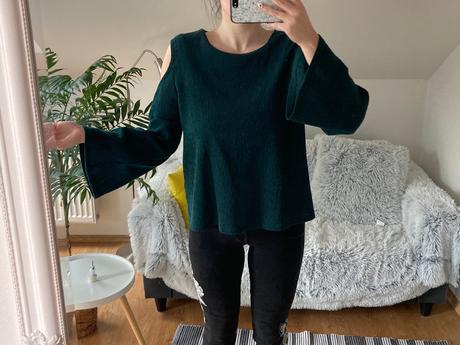 Vrúbkovane tričko, h&m,s