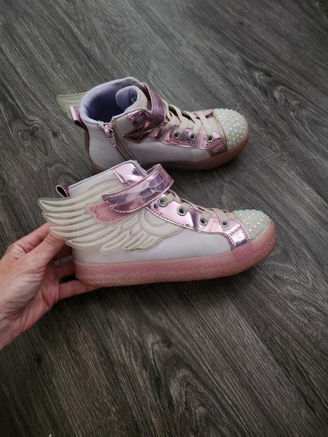Svietiace skechers wings pink, skechers,31