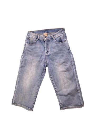 Dámske rifľové trištvrťáky, 40