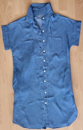 Džínsové šaty - bledomodré, m