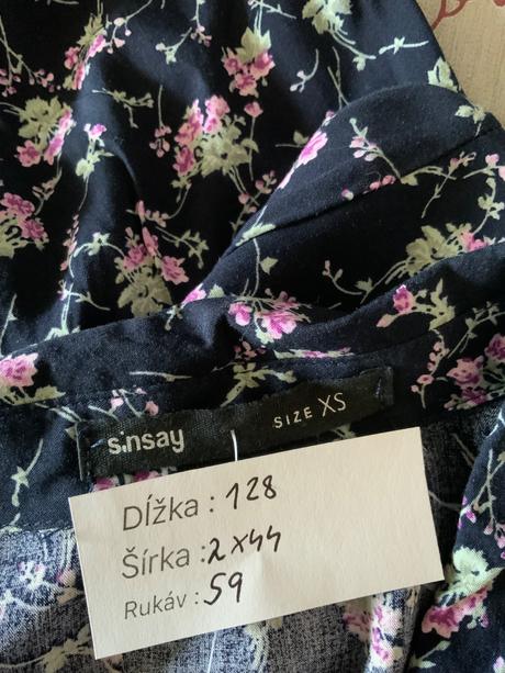 Maxi kvetovane šaty sinsay, sinsay,xs