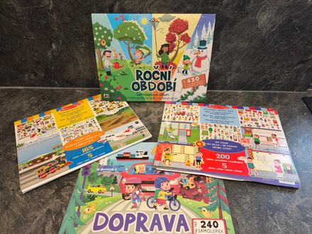 Bloky s adhéznymi samolepkami melissa & doug a iné, 