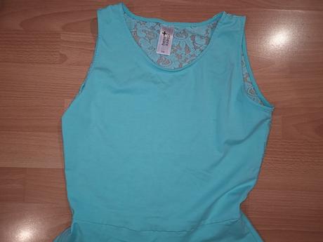 Zelené šaty- chrbát čipka, c&a,170