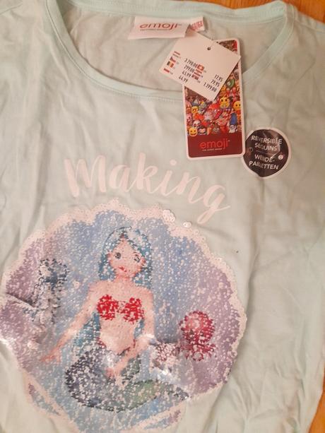 Nové dievčenské tričká z rakúska, premieňacie, mat, takko,164