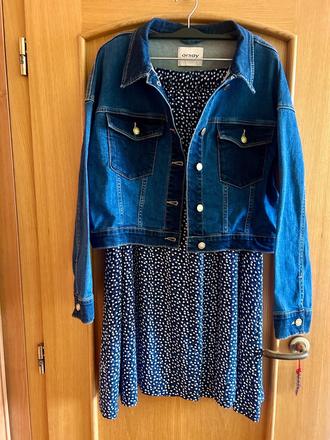 Kratšia riflová bunda č.38, orsay,m