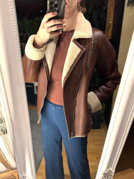 Bunda z ovcej koze, s