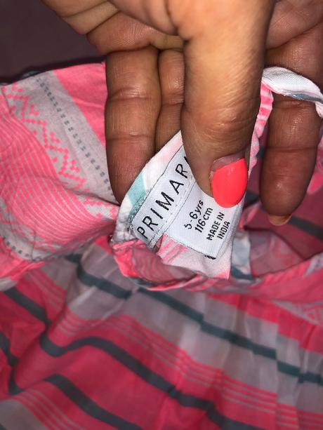 Lahucke saty, primark,116