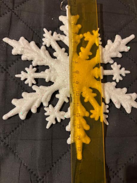 12ks snehových vločiek na vianočný stromček,