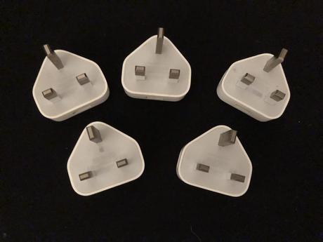5x apple uk usb power adapter 5w, apple