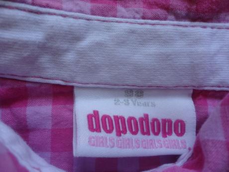 Ružová blúzka s dlhým bielym rukávom, veľ. 98, dopodopo,98