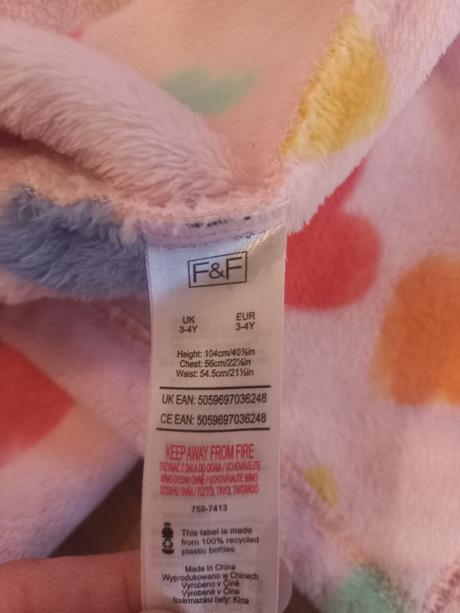 Plysovy zupan , f&f, 104, f&f,104
