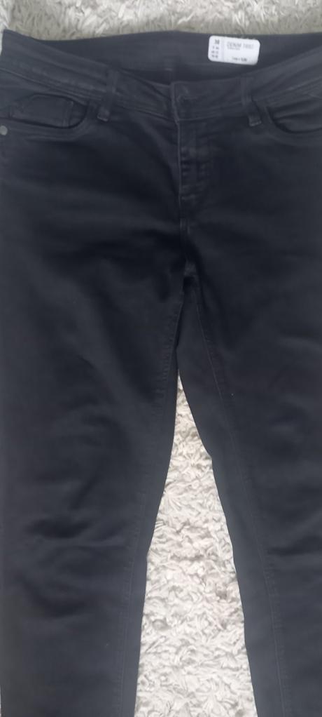 Čierne rifle v 38, denim co,38