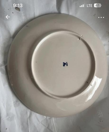 Holandsky vacsi malovany vintage zavesny tanier s,