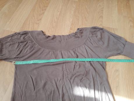 Pletene tenotenska tunika saty tricko sedo hnede, marks & spencer,m