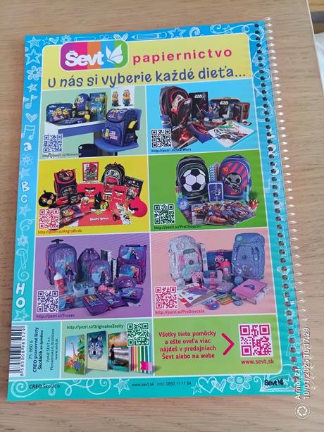 Creo pracovné listy "školáčik" (stierateľná), 