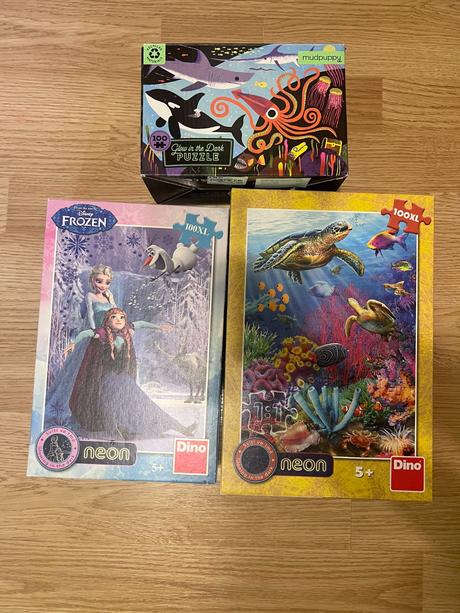 Svietiace puzzle rôzne 100, 