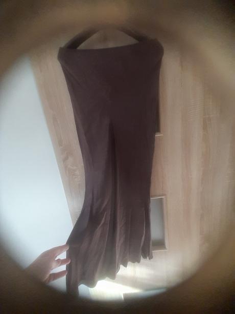 Saténová sukňa - farba chestnut, deep brown, sinsay,m