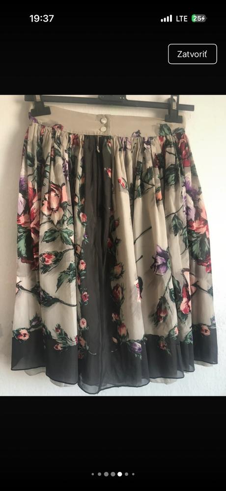 Sportmax silk hodvab hodvabna sukna prekrasna moti, s