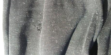 Tmavomodre jeans a cierne leginy, h&m,140