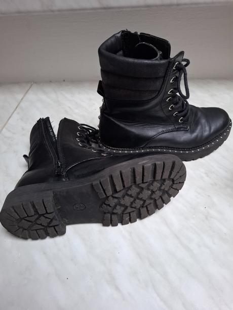 Čižmičky pre dievčatka,  čierne  veľ.34, graceland,34