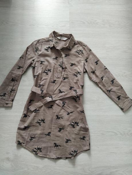Dievčenské košeľové šaty., h&m,134