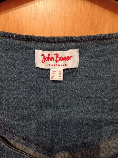 Rifľové šaty, bonprix,42