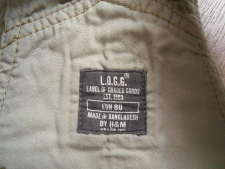 Modré rifle na traky zn. h&m, h&m,80