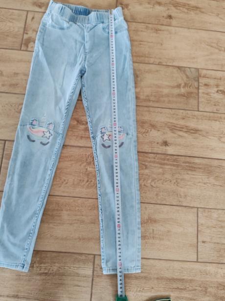 Riflové džegíny, h&m,140