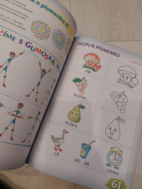 Kniha pre prváčikov písmená, rozprávky, atď,