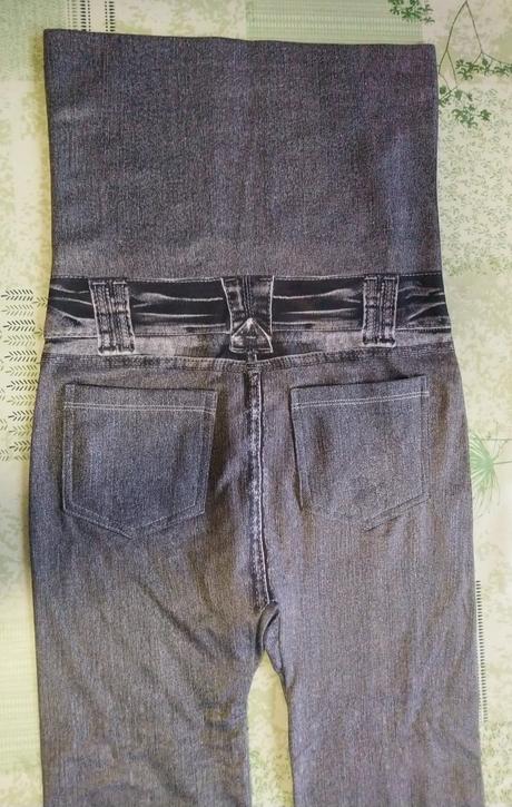 Dámske sivé slim jeggingsy, vysoký pás, s/m, m