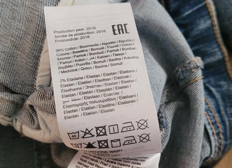 Elastická rifľová bunda, only,m