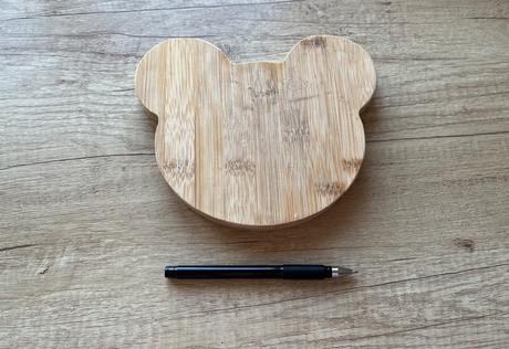 Drevený detský tanier macko, 