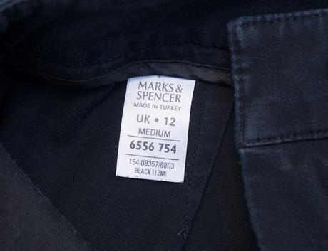 Ms čierne nohavice 38, marks & spencer,38