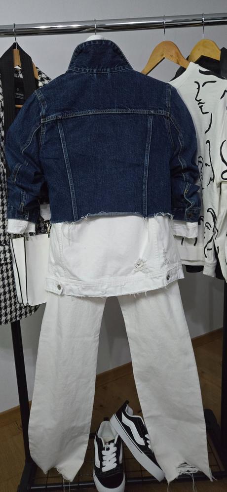 Riflová bunda zara, zara,m