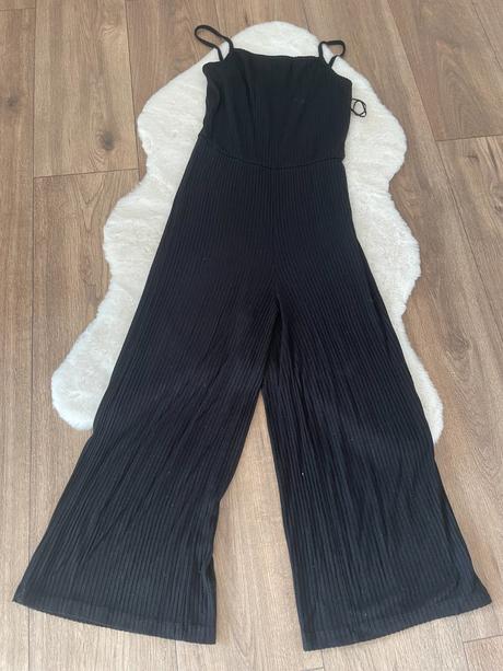 Čierny culotte overal, s, s