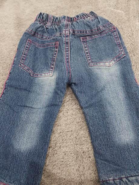 Zateplené rifle 9-12mesiacov, 80